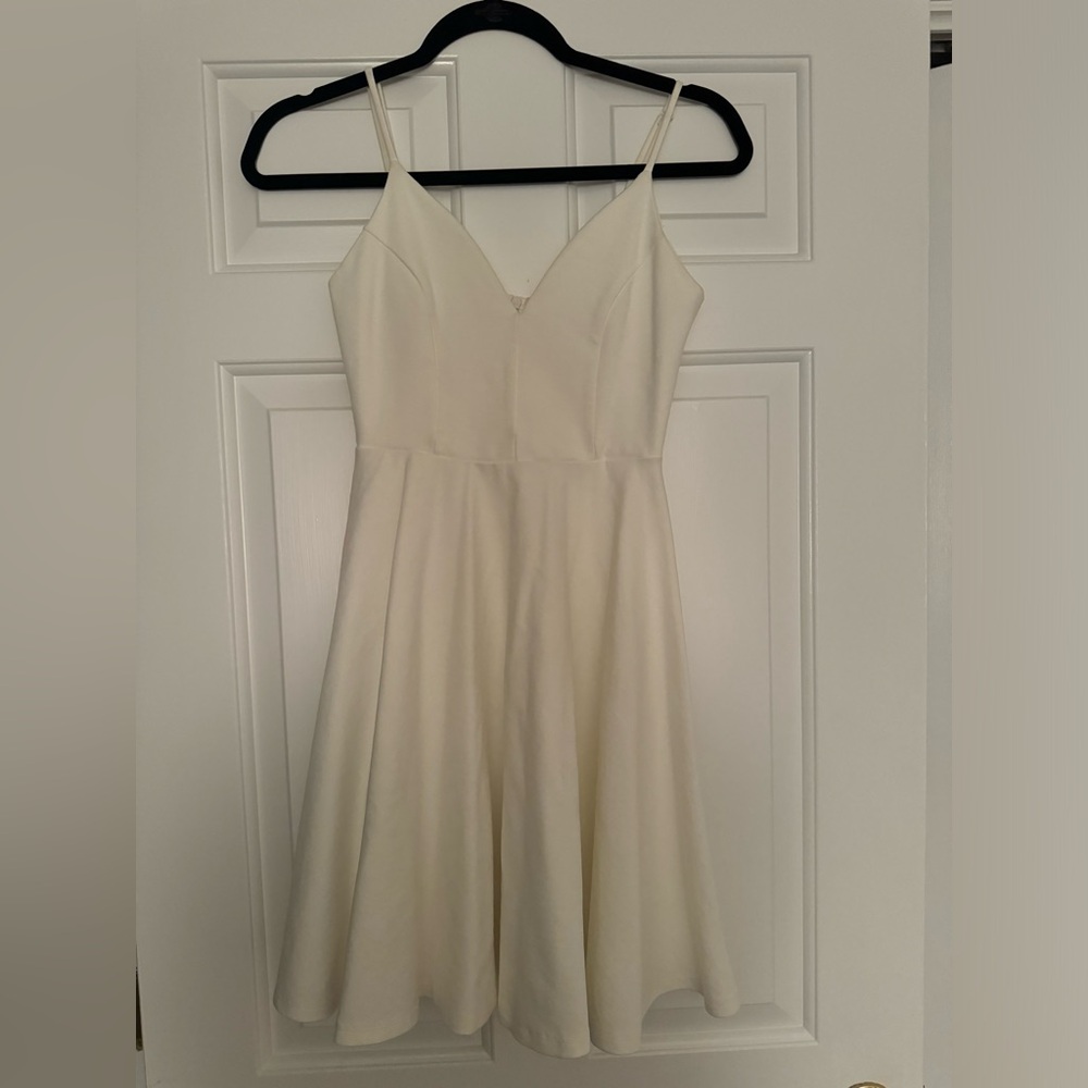 White Lulus skater dress